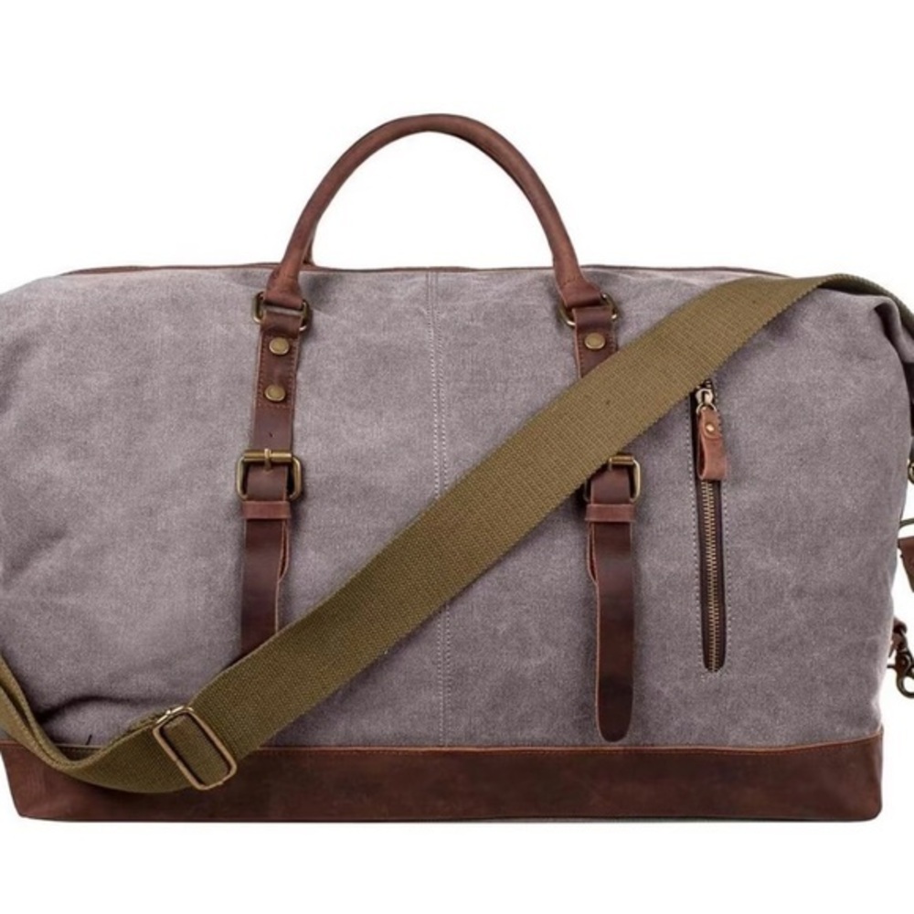 Stylish Gray and Brown Men's Bag